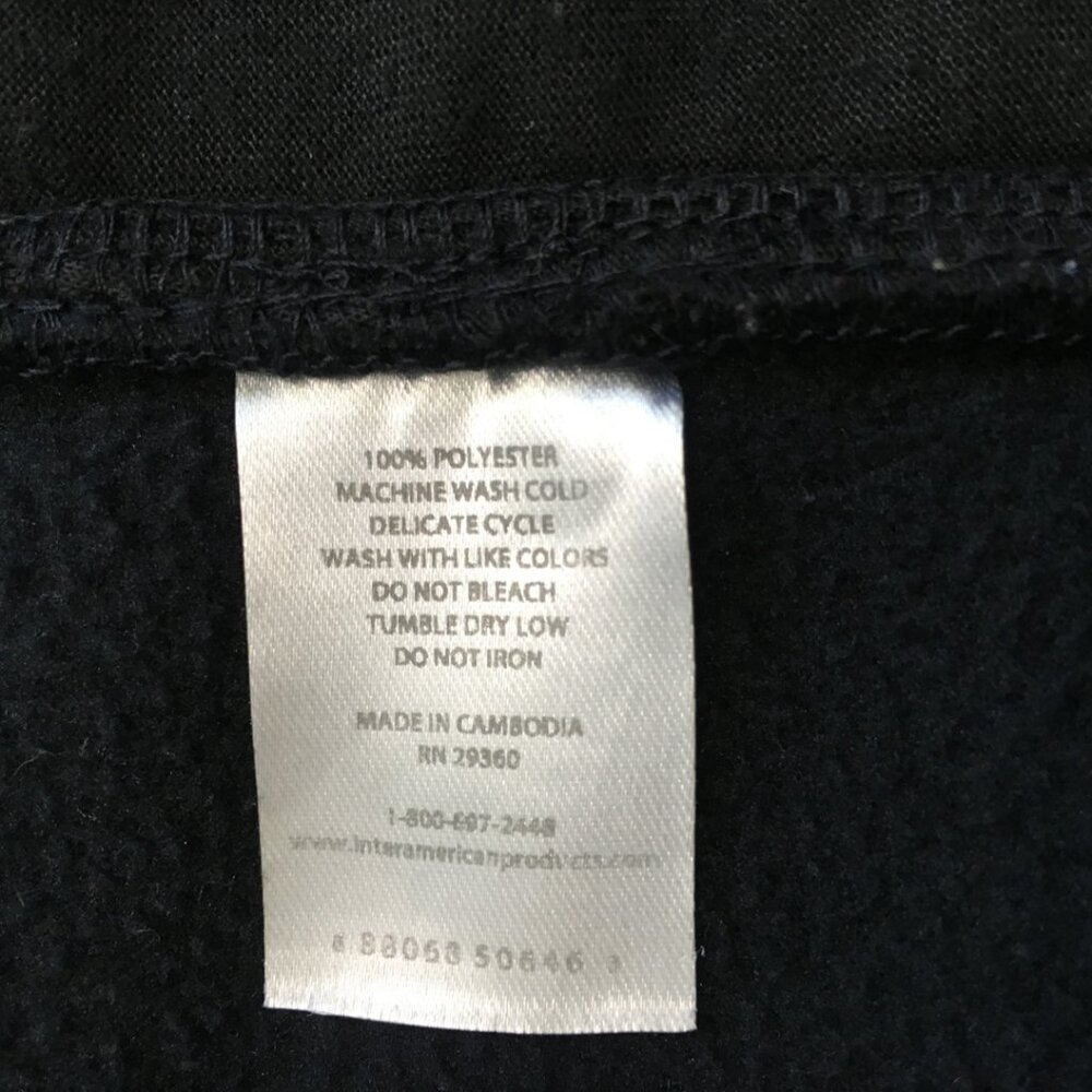 Dip Women's Black Fleece Vest Size M - Picture 6 of 9